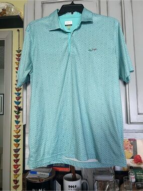 Greg Norman Collection Aquamarine Performance Polo